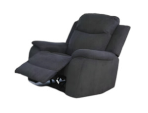 Recliner Chairs: Relaxo Recliner Chair - Grey Cotton