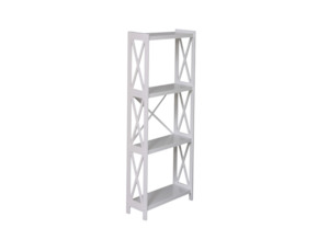 Dixon Bookcase White - 1230x400x300MM