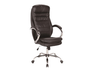 Living Room Furniture: Ryan Office Chair Black with High Back