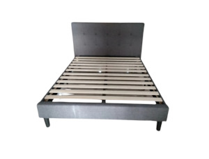 Shirley Fabric Bed Frame +SleepTime Pocket Pillowtop Mattress