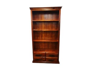 Natural Wooden Bookcase 1500*280*920 (KD Set)