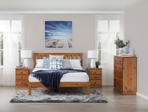 Nestheaven: NestHeaven 5 Pcs Bedroom Suite Honey