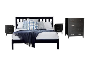 NestHeaven 5 Pcs Bedroom Suite Black