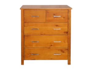 Bella 5 Drw Tallboy Honey