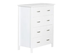 Medallion: Medallion 5 Drw Tallboy (White)