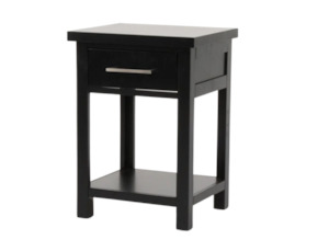 Champion 1 Drw Bedside Black