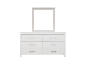 Champion 6 Drw Dresser / Mirror White