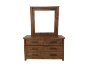 Oakwood 6 Drw Dresser / Mirror