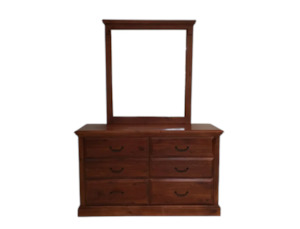 Serena 6 Drw Dresser / Mirror