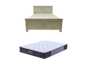 Bed Mattress Sets: Signature Bed Frame + SleepTime X-Firm Mattress