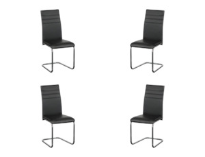 Dining Chairs: Clarity Dining Chairs Set of 4 Black