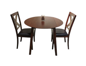 Dining Suites: Craftsman 1m Round Dining Set 3 Pcs