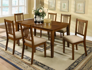 Dining Suites: Artisan 1.5M Dining Set 7 Pcs Oak Pattern