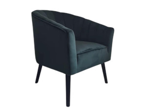 Seashore Velvet Armchair Green