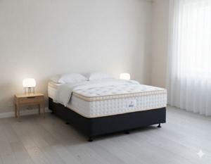 Beds Bedroom: Eco Bed Base + Bliss Mattress Cali King - Floor Model