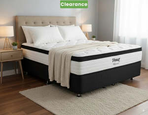 Beds Bedroom: Eco Bed Base+ Venus Plush Mattress : Super King-Floor Model