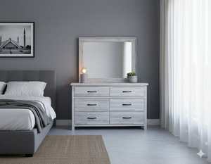 Bedroom Furniture: Tokyo 6 Drw Dresser / Mirror