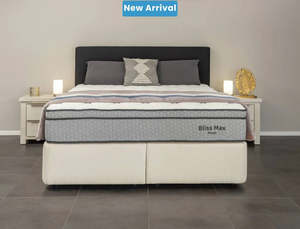 Premium Mattresses: NZ Made Bliss Max Plush Mattress + Royal Bed Base