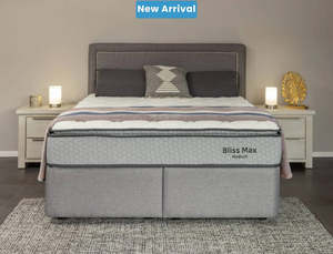 Premium Mattresses: NZ Made Bliss Max Medium Mattress + Royal Bed Base