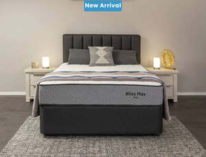 Premium Mattresses: NZ Made Bliss Max Firm Mattress + Royal Bed Base
