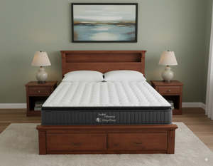 Serena: Serena Bed Frame + SleepTime Pocket Pillowtop Mattress
