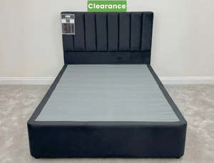 NZ Made Royal Bed Base Queen Raven Floor Model