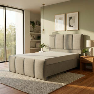 Beds Bedroom: NZ Made Napbox Bed Frame + Venus Medium Mattress — Bed Bundle