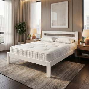 Beds Bedroom: Bella Double Bed White