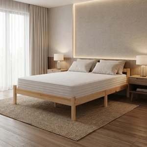 Beds Bedroom: Supreme Double Wooden Bed