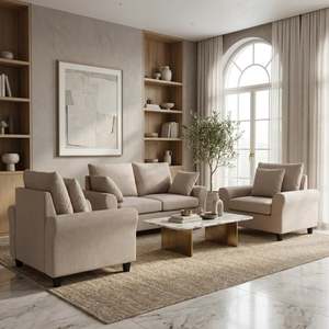 PureLoom 2 + 1 + 1 Lounge Suite Linen Beige