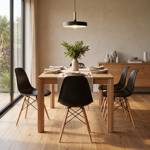Thrifty Dining Chairs 4pcs Set Black