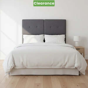 NZ Made Aero Headboard Double Grey- Floor Model