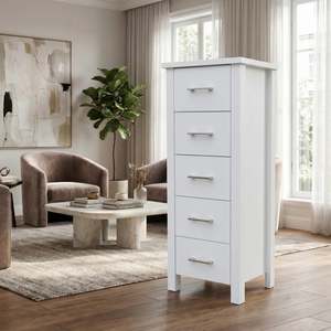 Bella 5 Drw Slimboy White