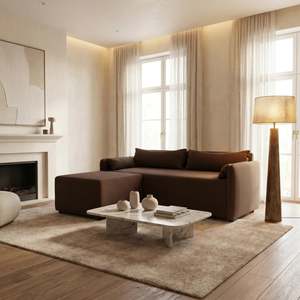 Beds Bedroom: NZ Made Deseo 3 Seater With Chaise Corner Sofa