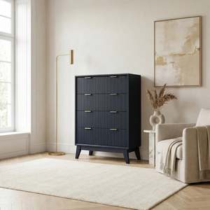 Reno Tallboy Storage Unit 4 Drawers