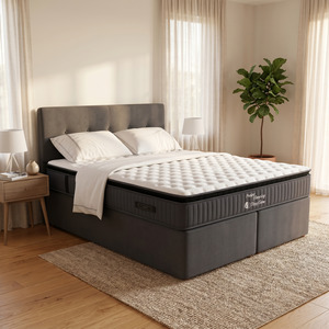 NZ Made SleepVault Gaslift Storage Bed + SleepTime Pocket Pillowtop Mattress