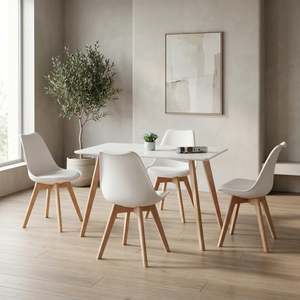 Savvy Dining Chairs 4pcs Set White