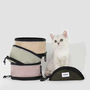 Accessories: Valley Series Foldable Portable Pet Water Bowl [Chestnut Pink]