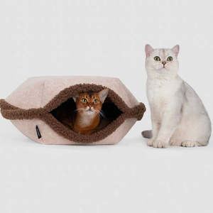 Cat Living: Multi-Functional Tart Cat Bed [Brown]