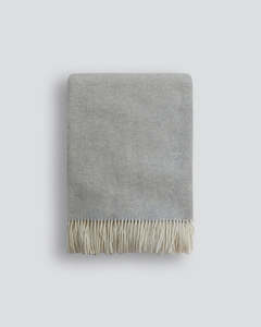 Pure Wool Throws: Bambina Silver Throw