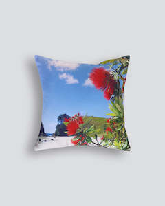 Ollo Feature Cushions: Motuora Pohutukawa Cushion