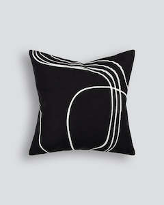 Ollo Feature Cushions: Loveline Black Cushion