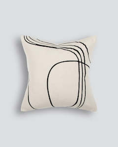 Ollo Feature Cushions: Loveline Ecru Cushion