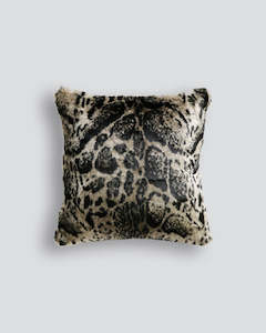 Dark Moody: African Leopard Square Cushion