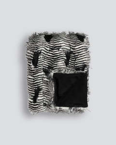 Luxury Faux Fur Throws: Silver Pheasant Throw