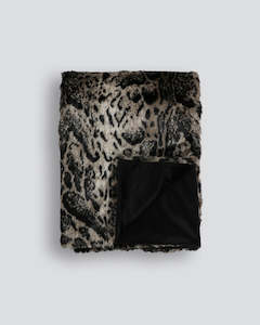 Luxury Faux Fur Throws: African Leopard Throw