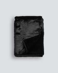 Luxury Faux Fur Throws: Black Panther Throw