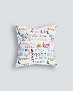 New Zealand Inspired: Good as Gold Cushion