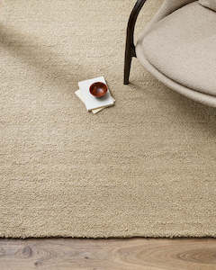 Baya Refined Texture Floor Rugs: Dorset Biscuit Floor Rug