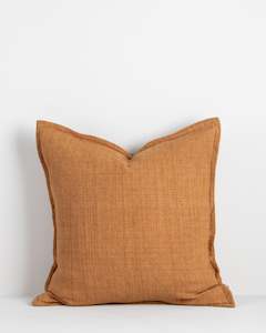 100 Linen: Flaxmill Nutmeg Cushion